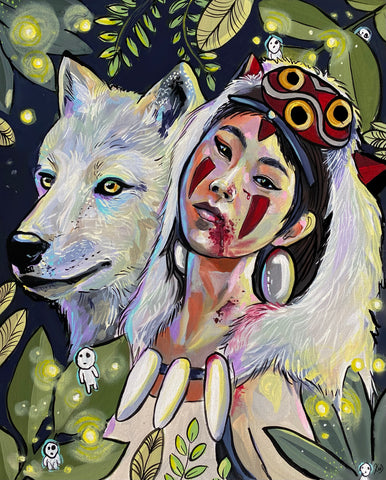 Princess of Wolves Print