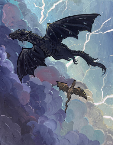 Black and Gold Print